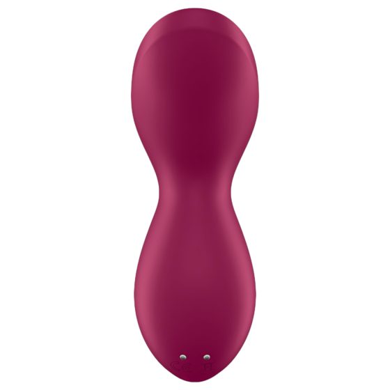 Satisfyer Exciterrr - forgó gyöngyös csikló vibrátor (piros)