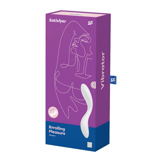 Satisfyer Rrrolling - mozgó golyós G-pont vibrátor (fehér)