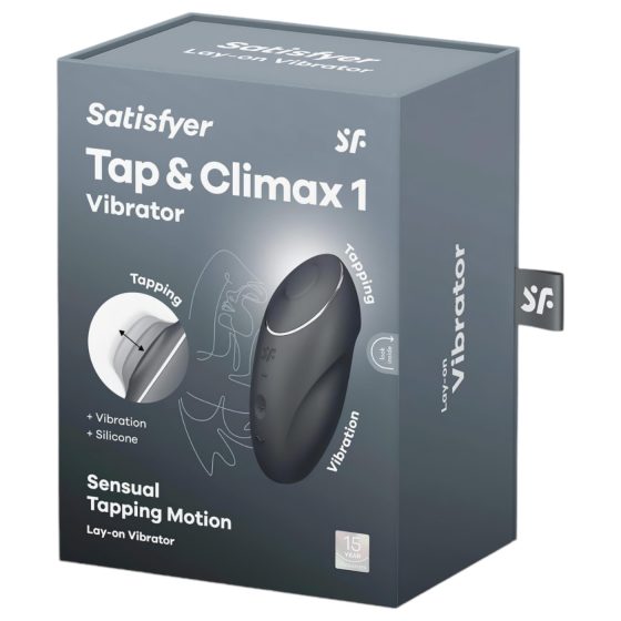 Satisfyer Tap & Climax 1 - 2in1 csikló vibrátor (fekete)