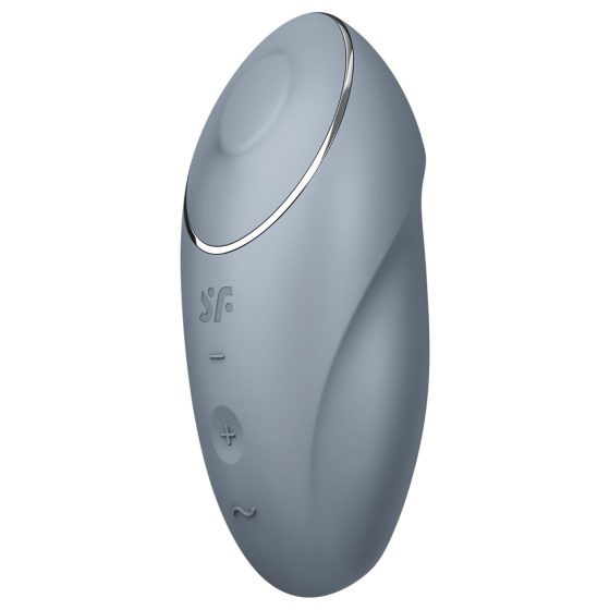 Satisfyer Tap & Climax 1 - 2in1 csikló vibrátor (szürke)