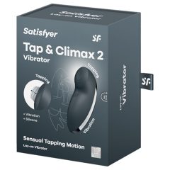 Satisfyer Tap & Climax 2 - 2in1 csikló vibrátor (szürke)