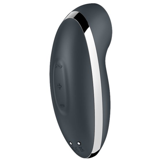 Satisfyer Tap & Climax 2 - 2in1 csikló vibrátor (szürke)