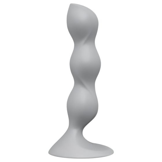 Satisfyer Triple Ball-R - gyöngyös dildó (szürke)