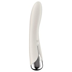   Satisfyer Spinning Vibe 1 - forgó fejes G-pont vibrátor (bézs)