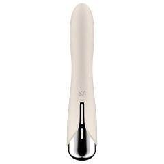   Satisfyer Spinning Vibe 1 - forgó fejes G-pont vibrátor (bézs)