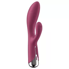   Satisfyer Spinning Rabbit 1 - forgó csiklókaros vibrátor (piros)