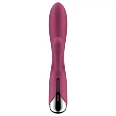   Satisfyer Spinning Rabbit 1 - forgó csiklókaros vibrátor (piros)
