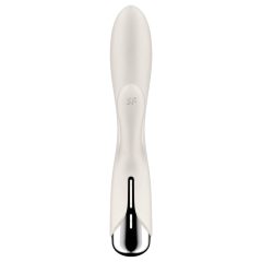   Satisfyer Spinning Rabbit 1 - forgó csiklókaros vibrátor (bézs)