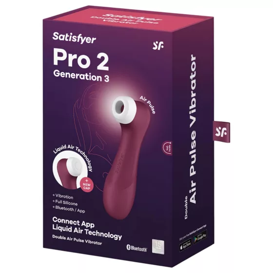 Satisfyer Pro 2 Gen3 - okos léghullámos csiklóizgató (piros)