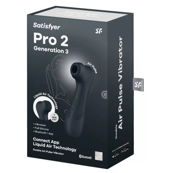 Satisfyer Pro2 Gen3 - okos léghullámos csiklóizgató (sötét szürke)