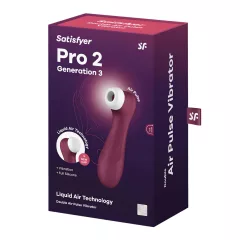   Satisfyer Pro 2 Gen3 - akkus léghullámos csiklóizgató (piros)