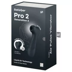   Satisfyer Pro2 Gen3 - léghullámos csiklóizgató (sötét szürke)