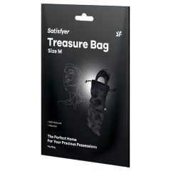 Satisfyer Treasure Bag - tároló táska - közepes (fekete)
