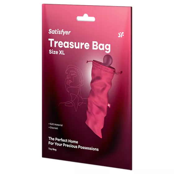 Satisfyer Treasure Bag XL - diszkrét szexjáték tároló táska (pink)