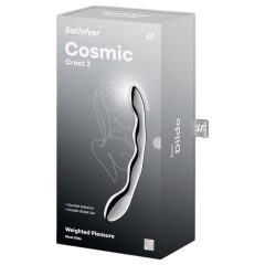 Satisfyer Cosmic Crest 2 - hullámos acéldildó (ezüst)
