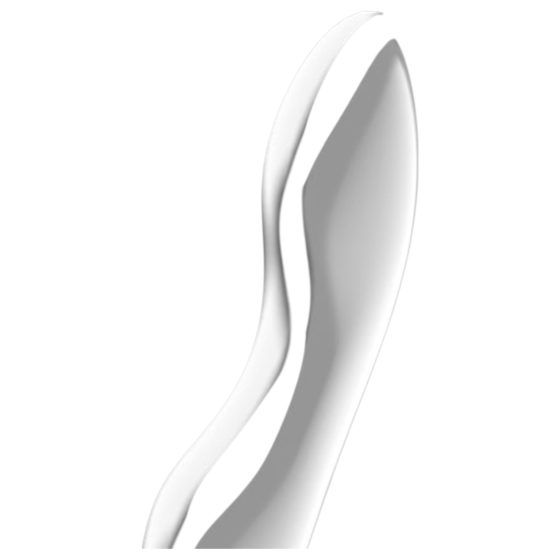 Satisfyer Cosmic Crest 2 - hullámos acéldildó (ezüst)