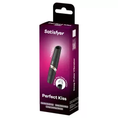 Satisfyer Perfect Kiss - rúzs vibrátor (fekete)