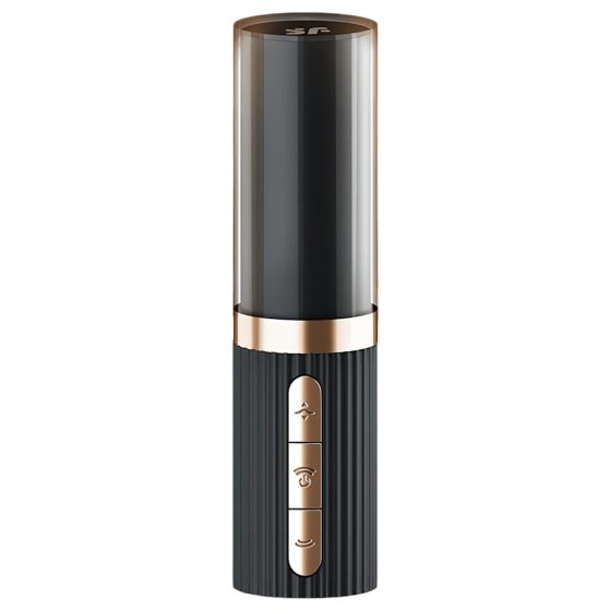 Satisfyer Pro 2 Kiss - léghullámos rúzs vibrátor (fekete)