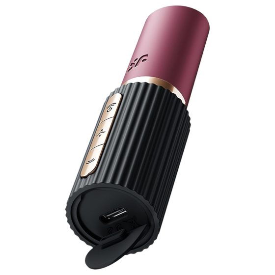 Satisfyer Pro 2 Kiss - léghullámos rúzs vibrátor (fekete)