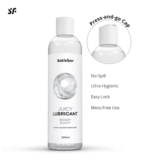 Satisfyer Juicy Boogy Booty - anál síkosító (300ml)