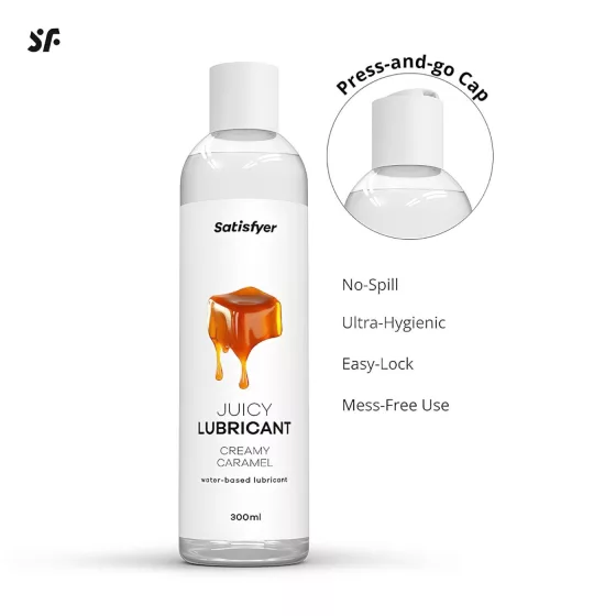 Satisfyer Juicy Creamy Caramel - ízesített síkosító (300ml)