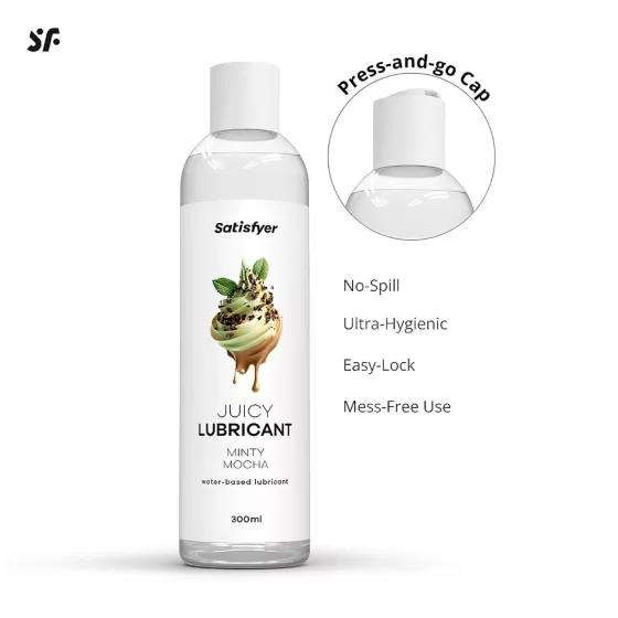 Satisfyer Juicy Minty Mocha - ízesített síkosító (300ml)