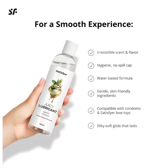 Satisfyer Juicy Minty Mocha - ízesített síkosító (300ml)