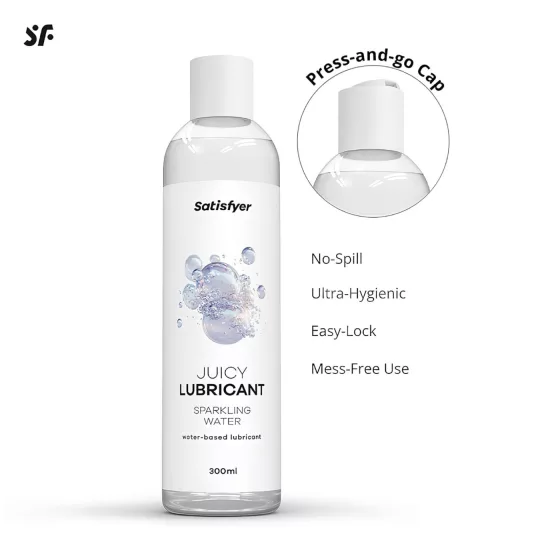 Satisfyer Juicy Sparkling Water - ízesített síkosító (300ml)
