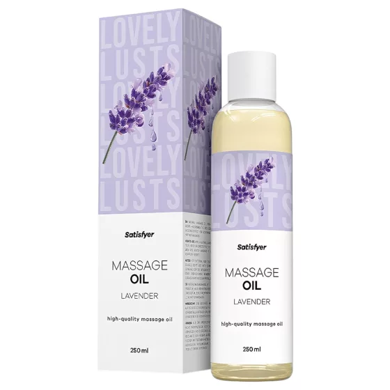 Satisfyer - levendula illatú masszázsolaj (250ml)