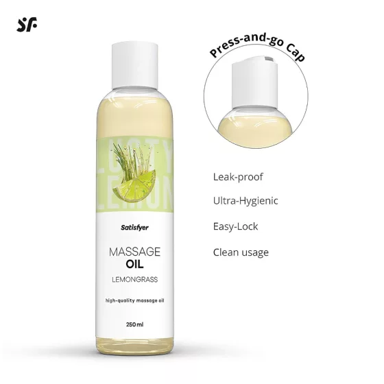 Satisfyer - citromfű illatú masszázsolaj (250ml)