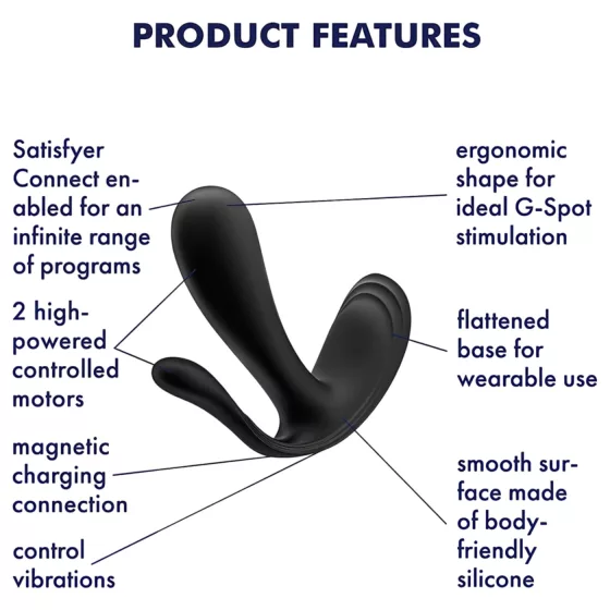 Satisfyer Top Secret+ - 3 ágú, hordható vibrátor (zöld)