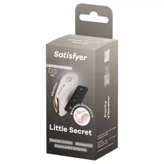   Satisfyer Little Secret - hordható bugyivibrátor, vibrációs bugyi (fehér)