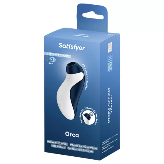 Satisfyer Orca - léghullámos és vibrációs csiklóizgató (kék)