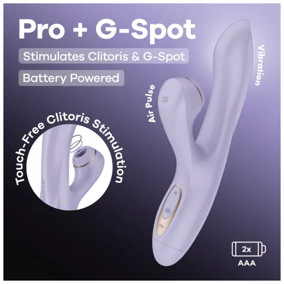 Satisfyer Pro+ G-Spot Battery - léghullámos G-pont vibrátor (lila)