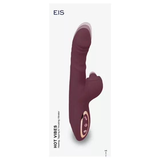 EIS Hot Vibes - melegítő funkciós lökő vibrátor (lila)