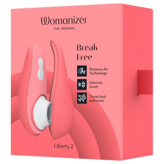 Womanizer Liberty 2 - akkus léghullámos csiklóizgató (pink)