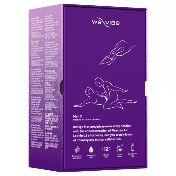 We-Vibe Melt 2 - App-vezérelt léghullámos csiklóizgató (lila)