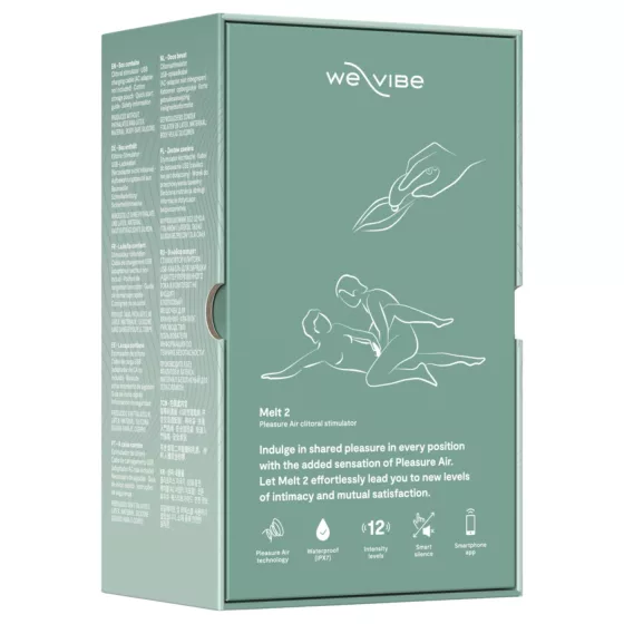 We-Vibe Melt 2 - App-vezérelt léghullámos csiklóizgató (türkiz)