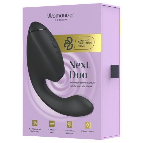 Womanizer Next Duo - 2in1 G-pont vibrátor (fekete)