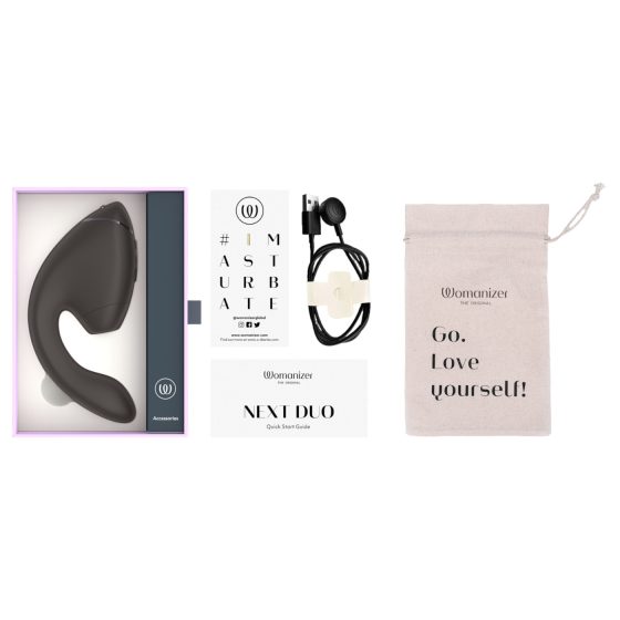 Womanizer Next Duo - 2in1 G-pont vibrátor (fekete)