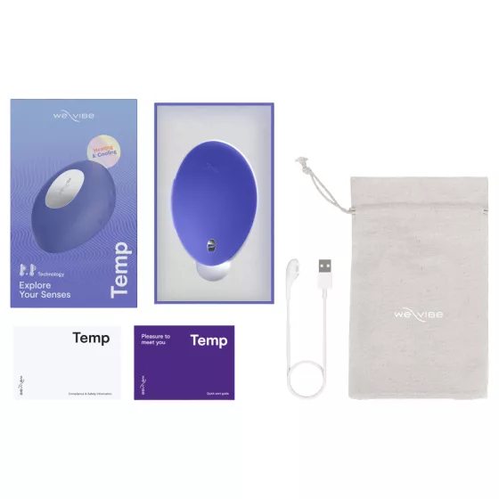 / We-Vibe Temp - hűtő-melegítő csiklóizgató vibrátor (kék)