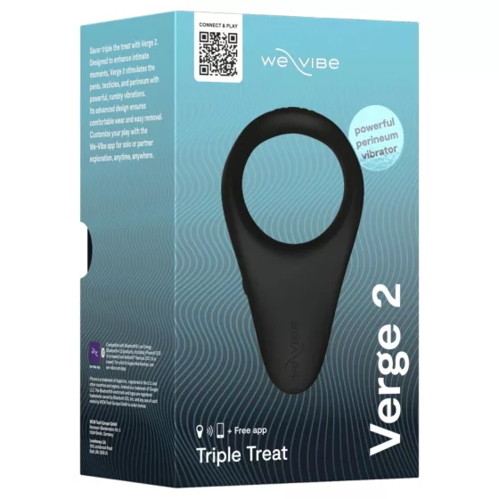 We-Vibe Verge 2 - okos vibrációs péniszgyűrű (fekete)