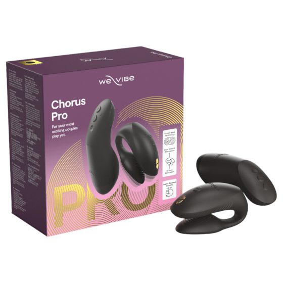 We-Vibe Chorus Pro - okos, távirányítós párvibrátor (fekete)