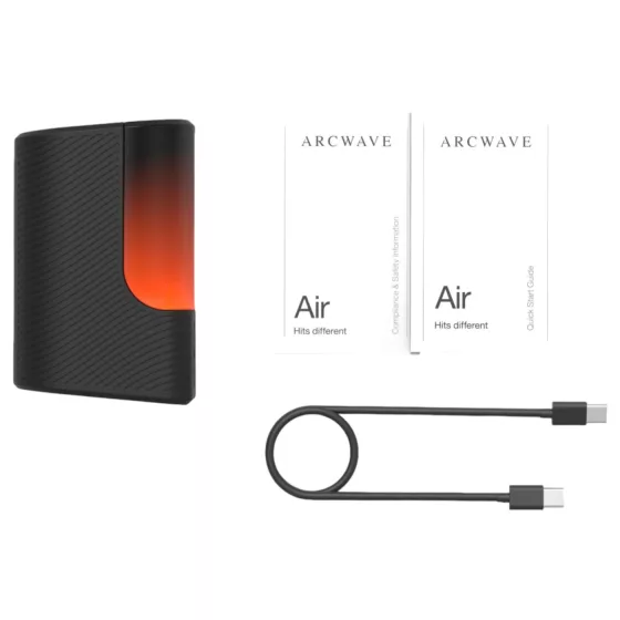 Arcwave Air - léghullámos, nyújtható akkus maszturbátor (fekete)