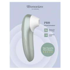 Womanizer Pro - léghullámos csiklóizgató (zöld)