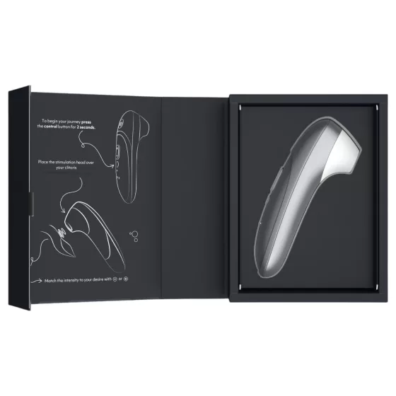 Womanizer Pro - léghullámos csiklóizgató (szürke)