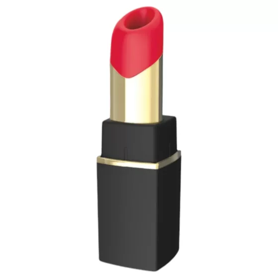 Womanizer Beauty - rúzs alakú léghullámos csiklóizgató (fekete)