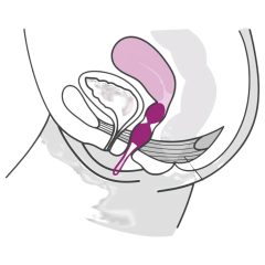   Fun Factory Smartballs Duo - gésagolyó belső golyóval (lila)