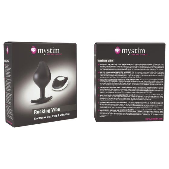 Mystim Rocking Vibe - elektro análvibrátor (fekete)