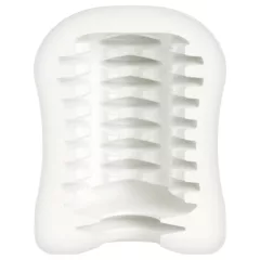   Mystim MasturbaTIN Ribbed Rita - lamellás maszturbátor (fehér)